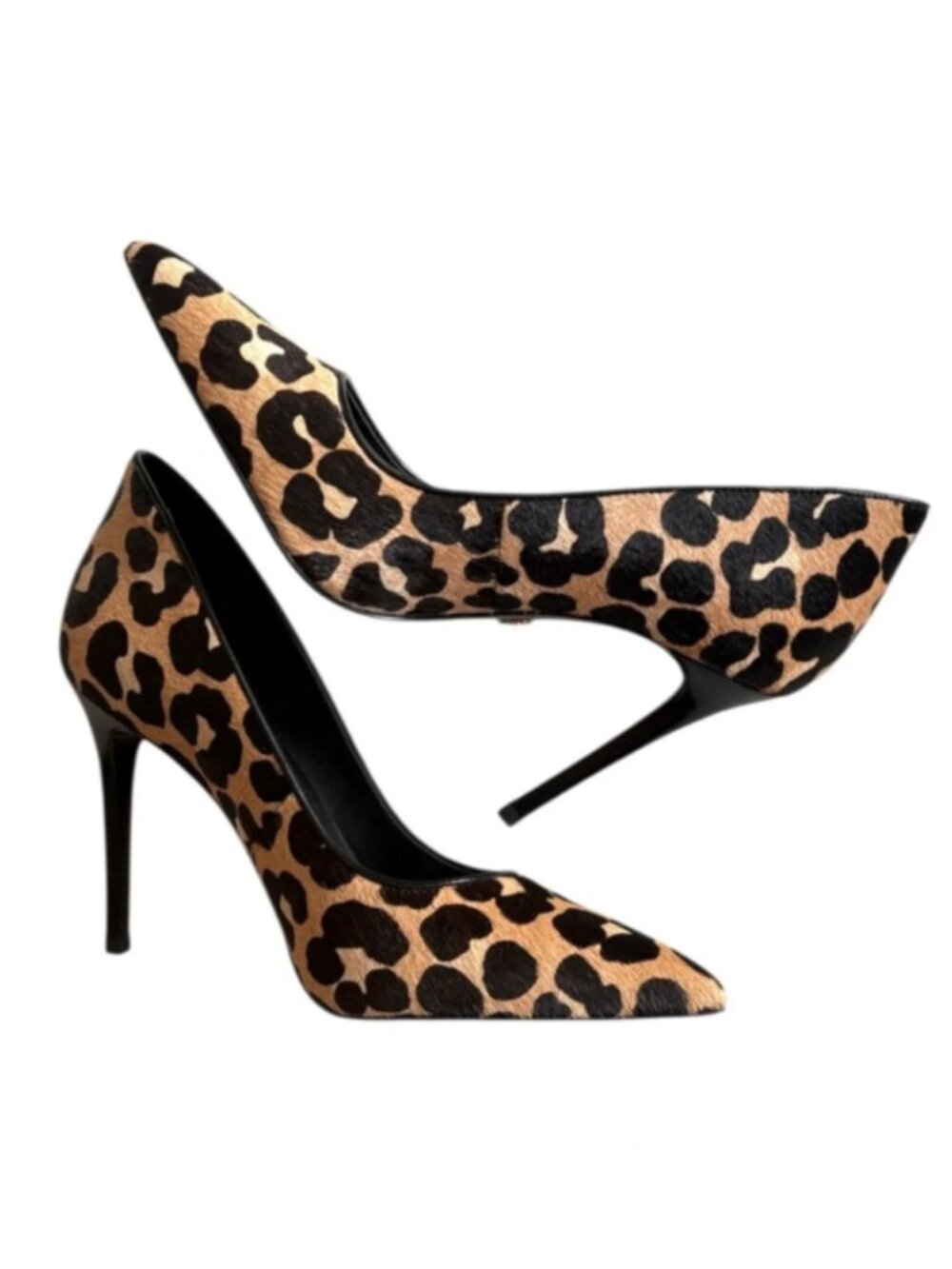 MICHAEL Michael Kors Leather - Calf Hair Keke Stiletto Heels Leopard Print